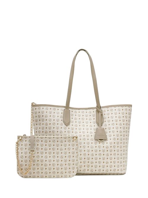 Borsa Shopping Heritage Logo Classic Avorio/ghiaccio POLLINI | TE8427PP06Q11/10A